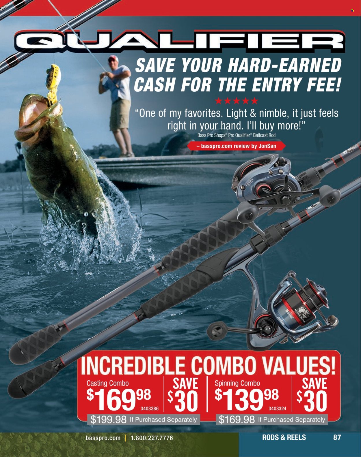 thumbnail - Cabela's Flyer - Sales products - Bass Pro. Page 87.