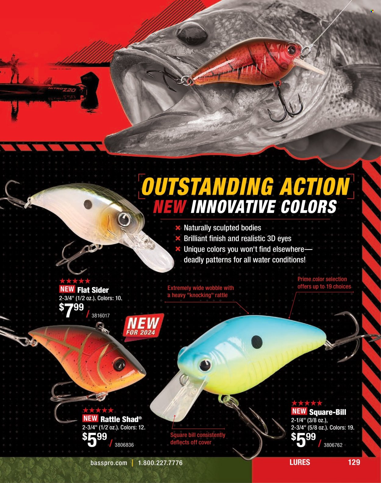 thumbnail - Cabela's Flyer - Sales products - rattle. Page 129.