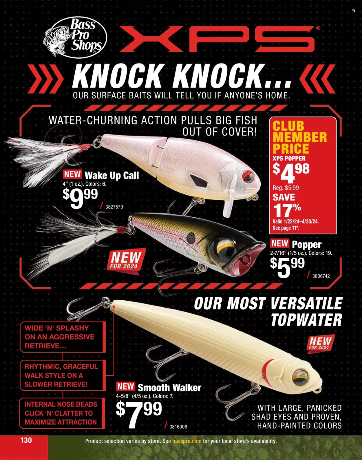 thumbnail - Cabela's Flyer - Sales products - fish, Bass Pro. Page 130.