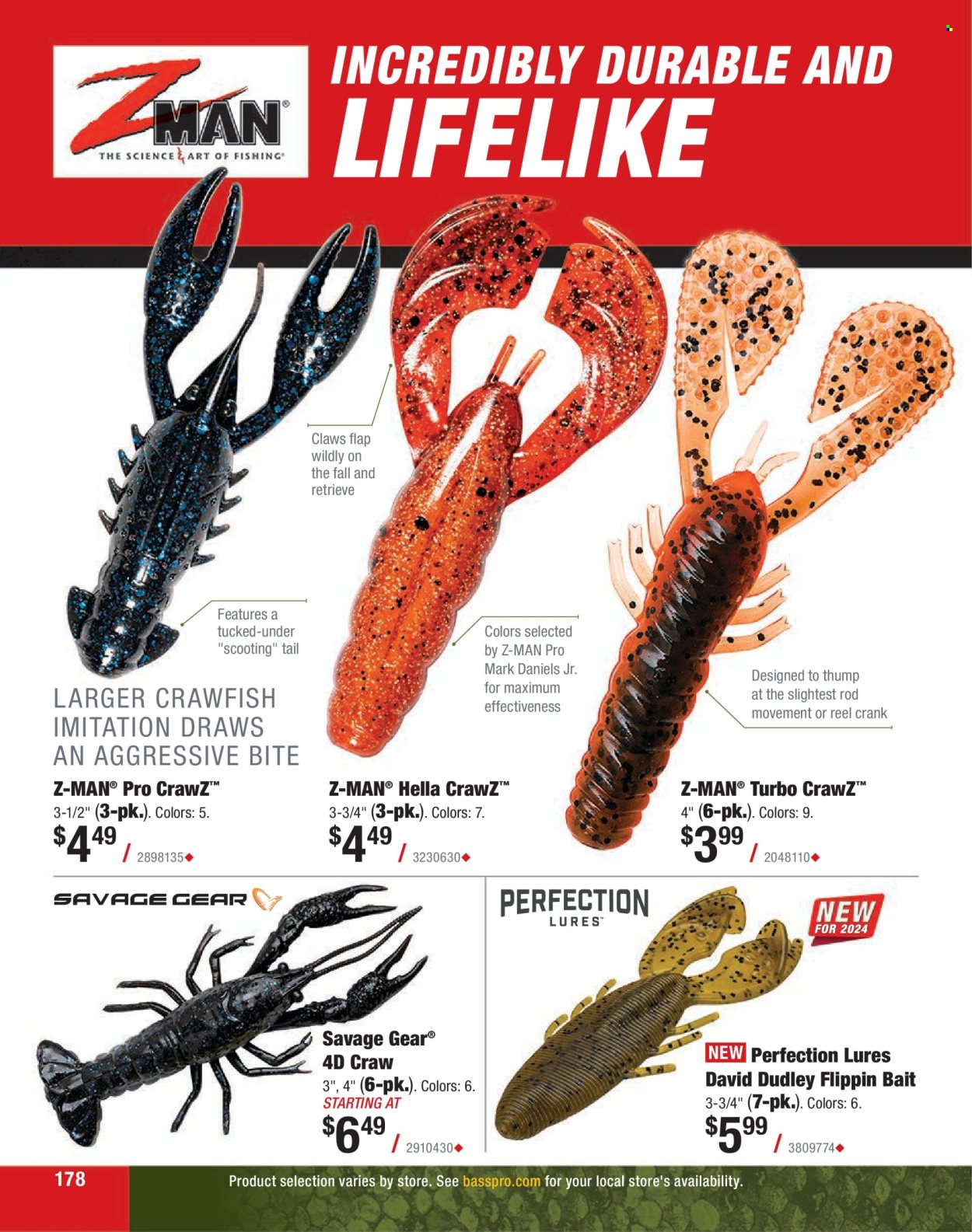 thumbnail - Cabela's Flyer - Sales products - Savage Gear, reel, savage, fishing rod. Page 178.