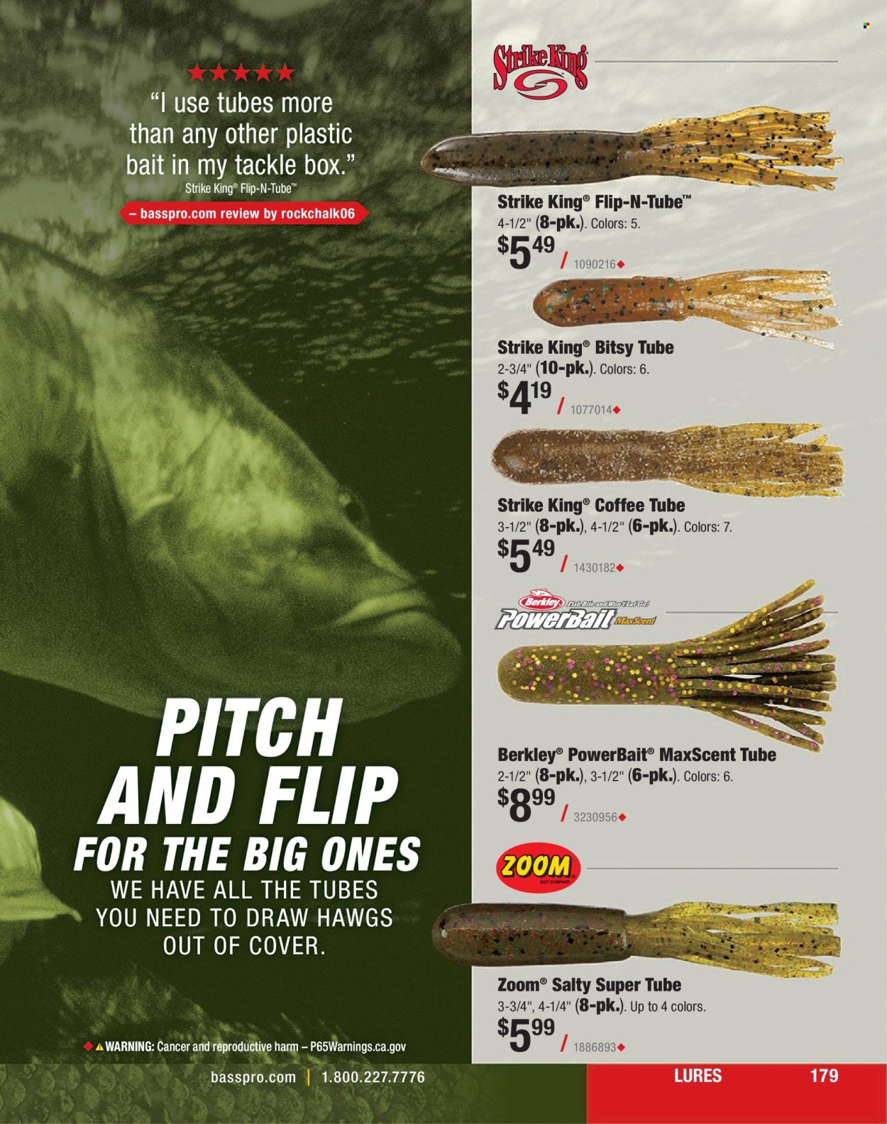 thumbnail - Cabela's Flyer - Sales products - fish. Page 179.