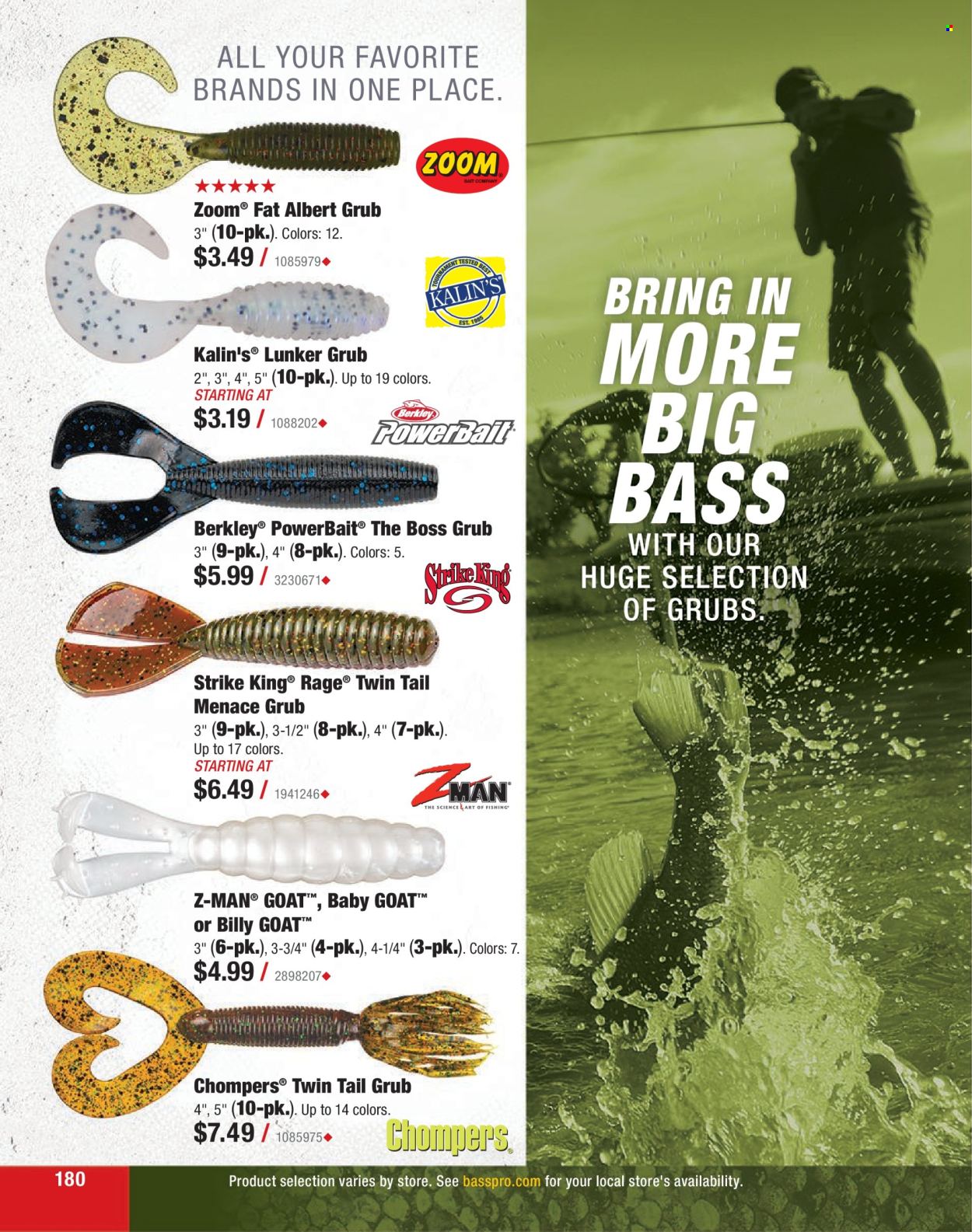 thumbnail - Cabela's Flyer - Sales products - Billy. Page 180.