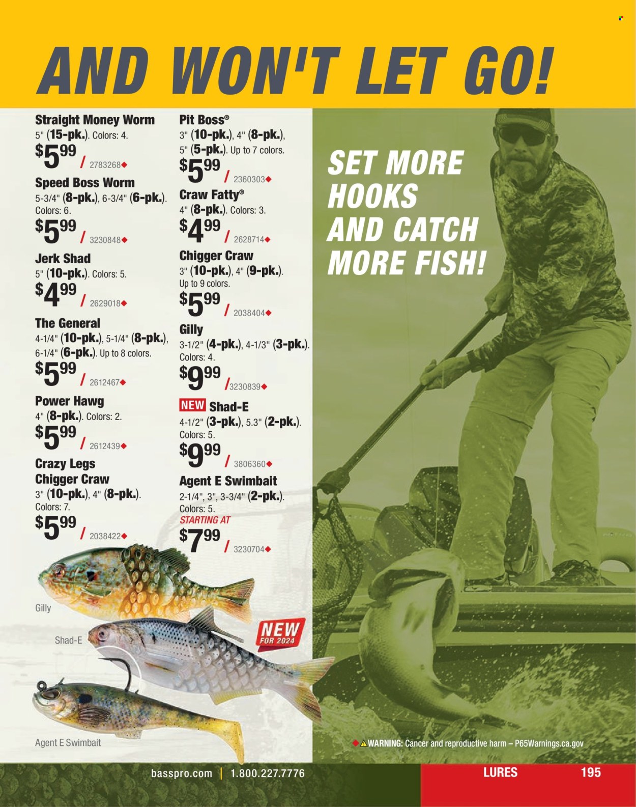thumbnail - Cabela's Flyer - Sales products - fish. Page 195.
