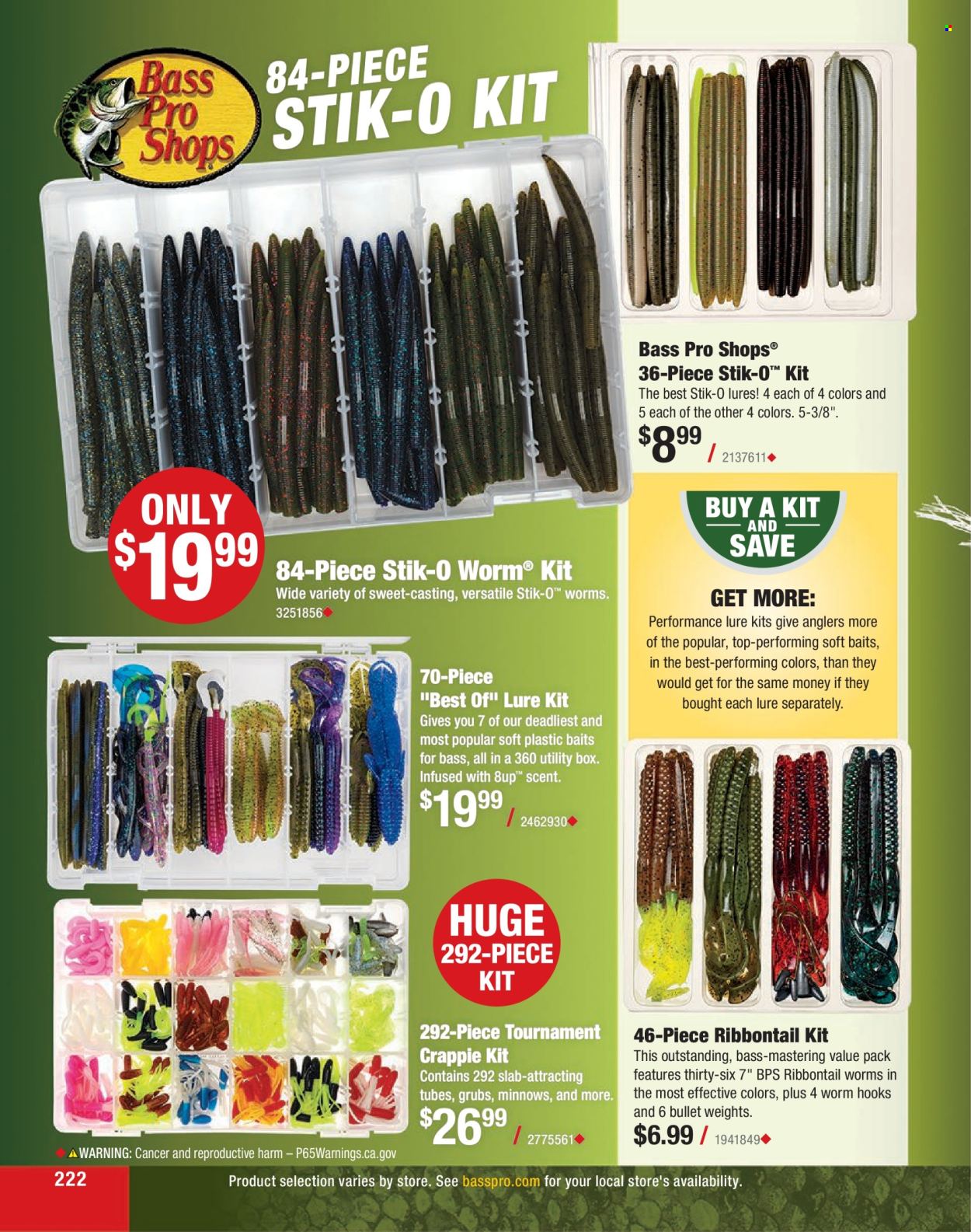 thumbnail - Cabela's Flyer - Sales products - Bass Pro. Page 222.