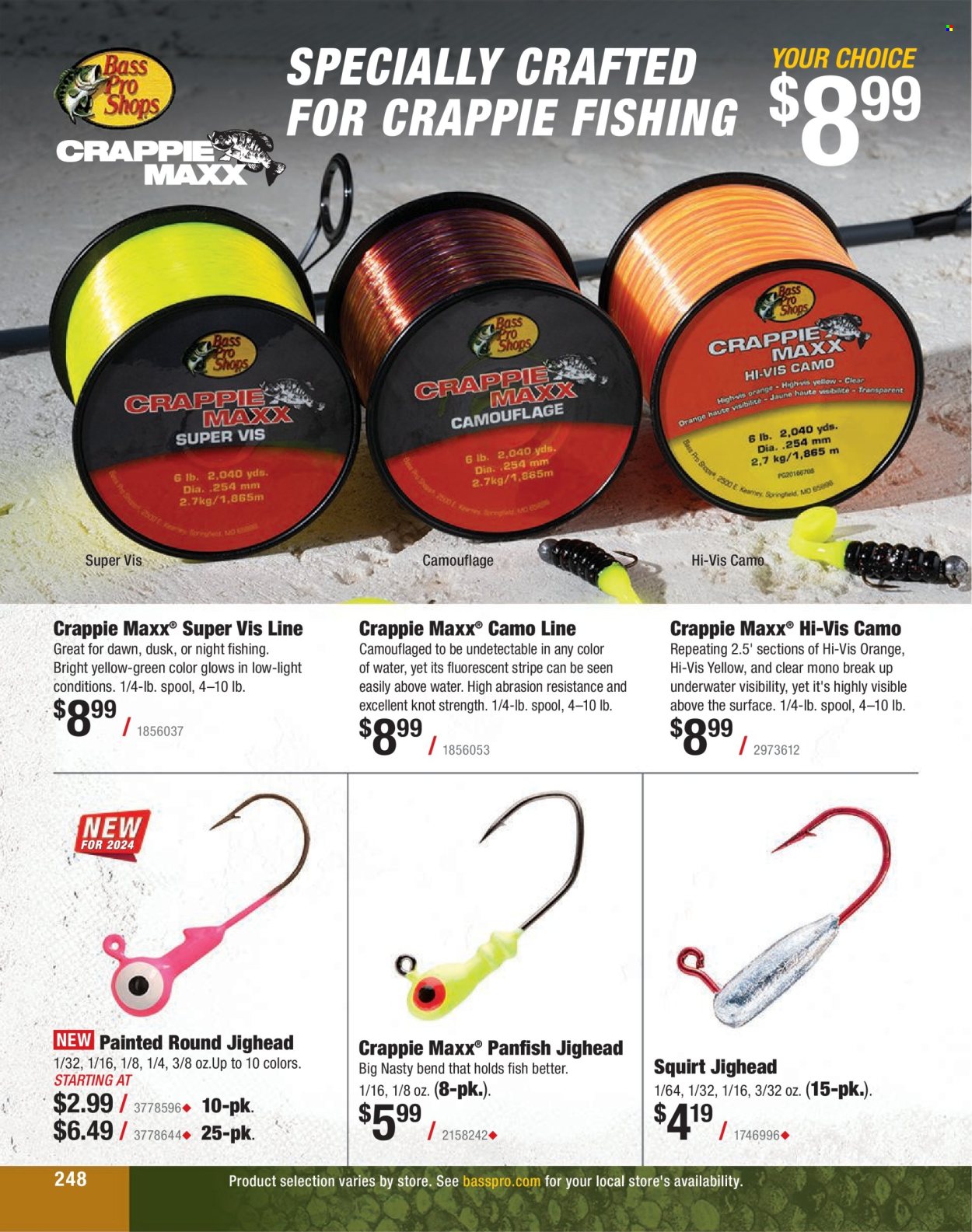 thumbnail - Cabela's Flyer - Sales products - fish. Page 248.