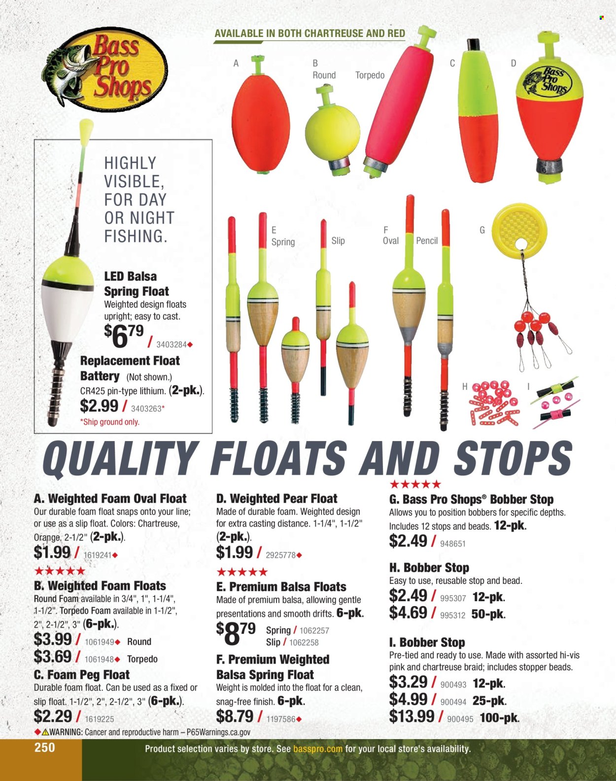 thumbnail - Cabela's Flyer - Sales products - Bass Pro. Page 250.