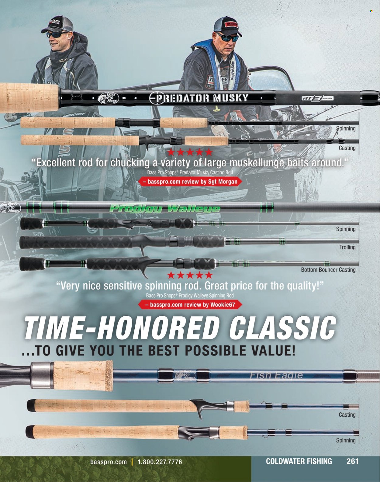 thumbnail - Cabela's Flyer - Sales products - fish, Bass Pro. Page 261.