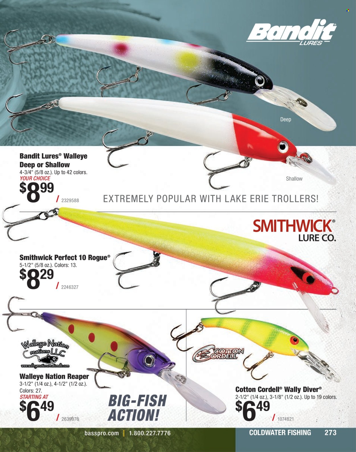thumbnail - Cabela's Flyer - Sales products - fish. Page 273.