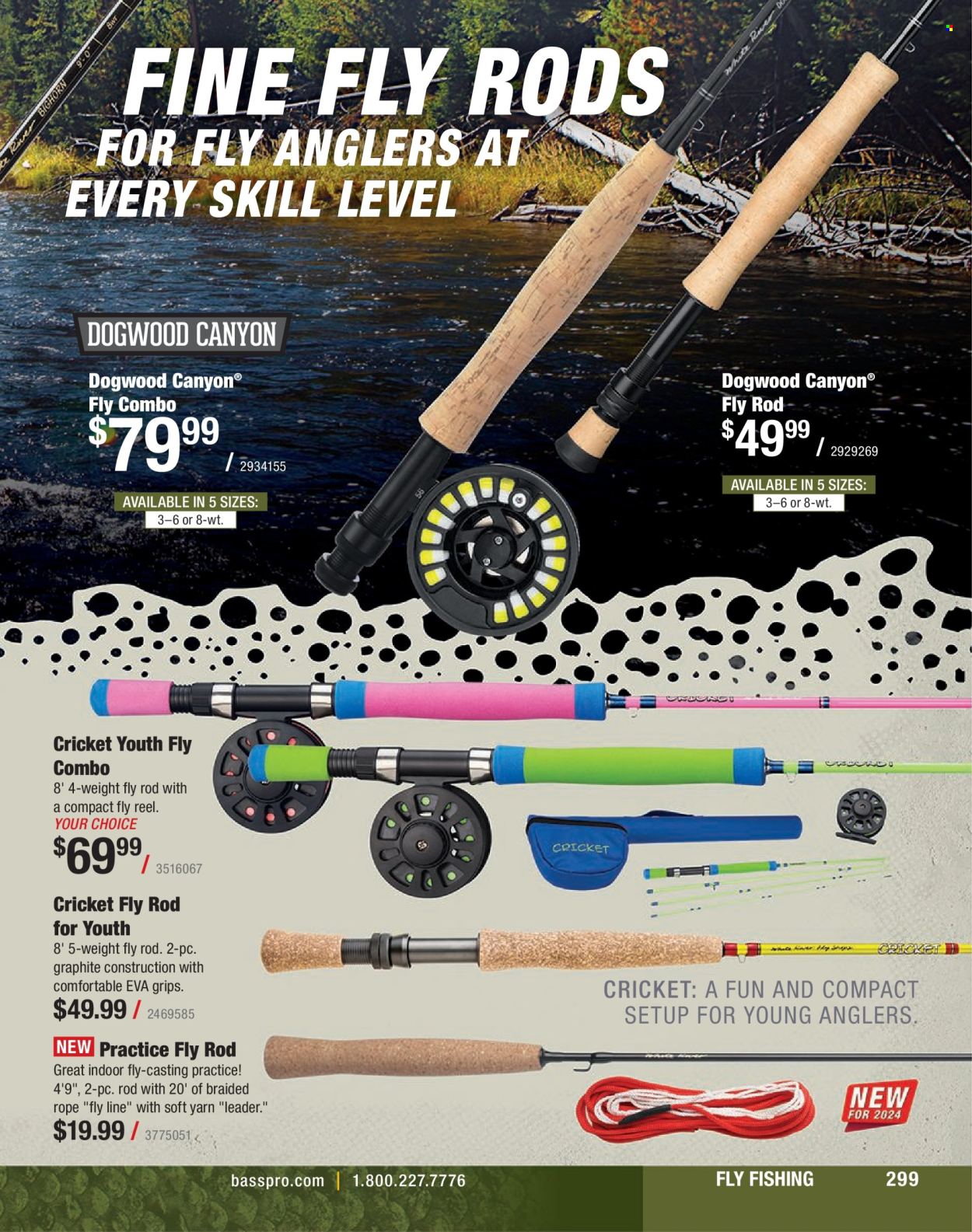 thumbnail - Cabela's Flyer - Sales products - reel, leader, rope. Page 299.