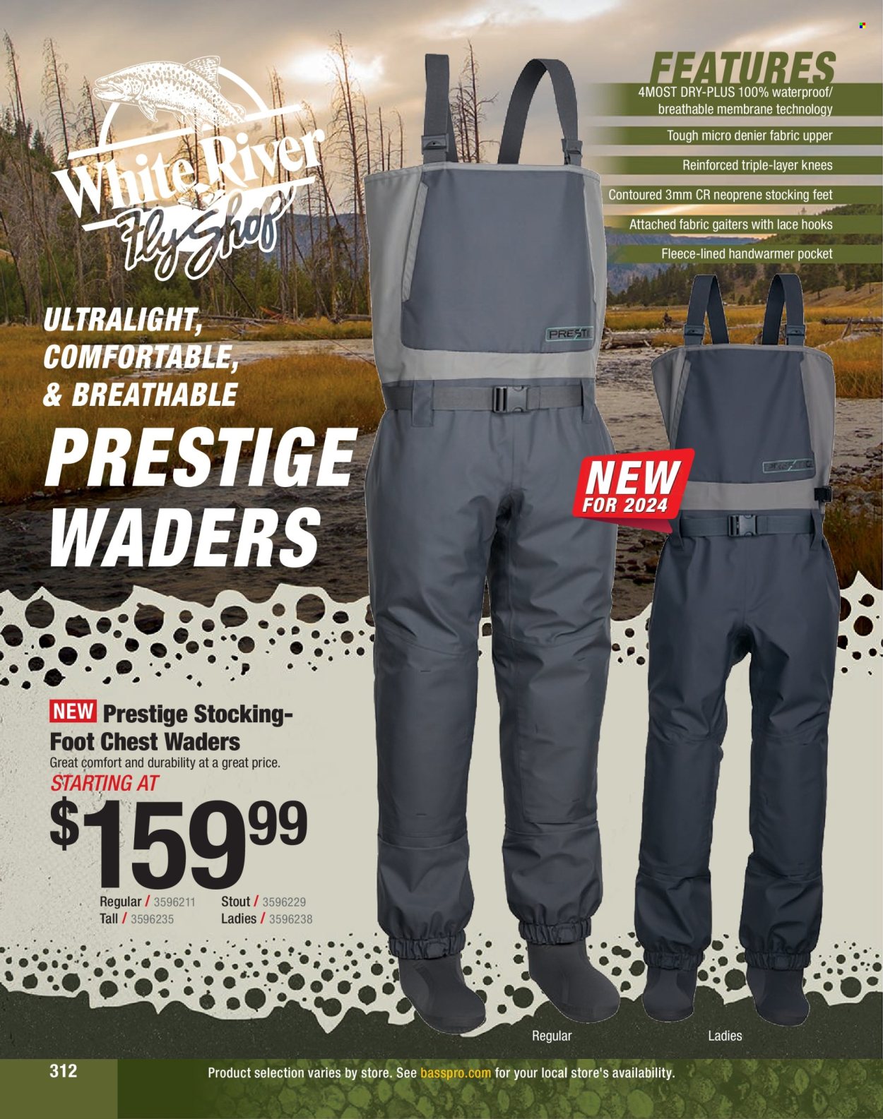 thumbnail - Cabela's Flyer - Sales products - neoprene. Page 312.