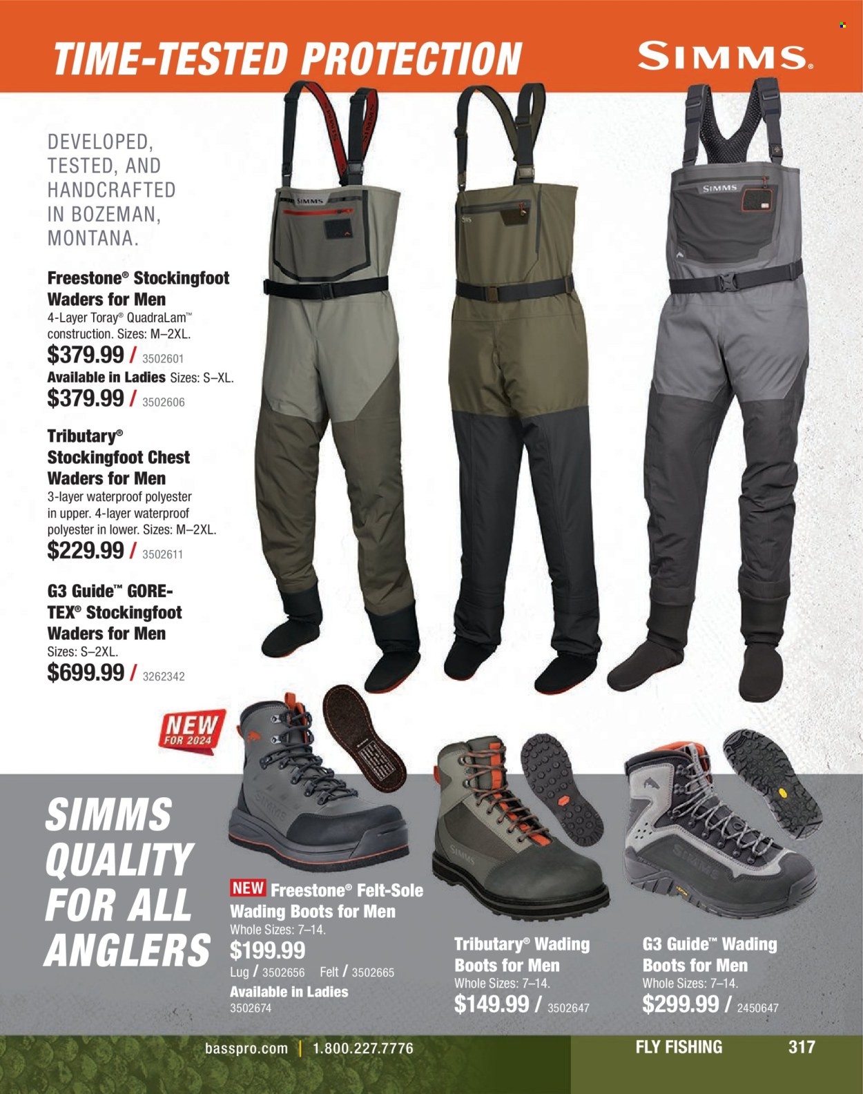 thumbnail - Cabela's Flyer - Sales products - boots, wading boots. Page 317.