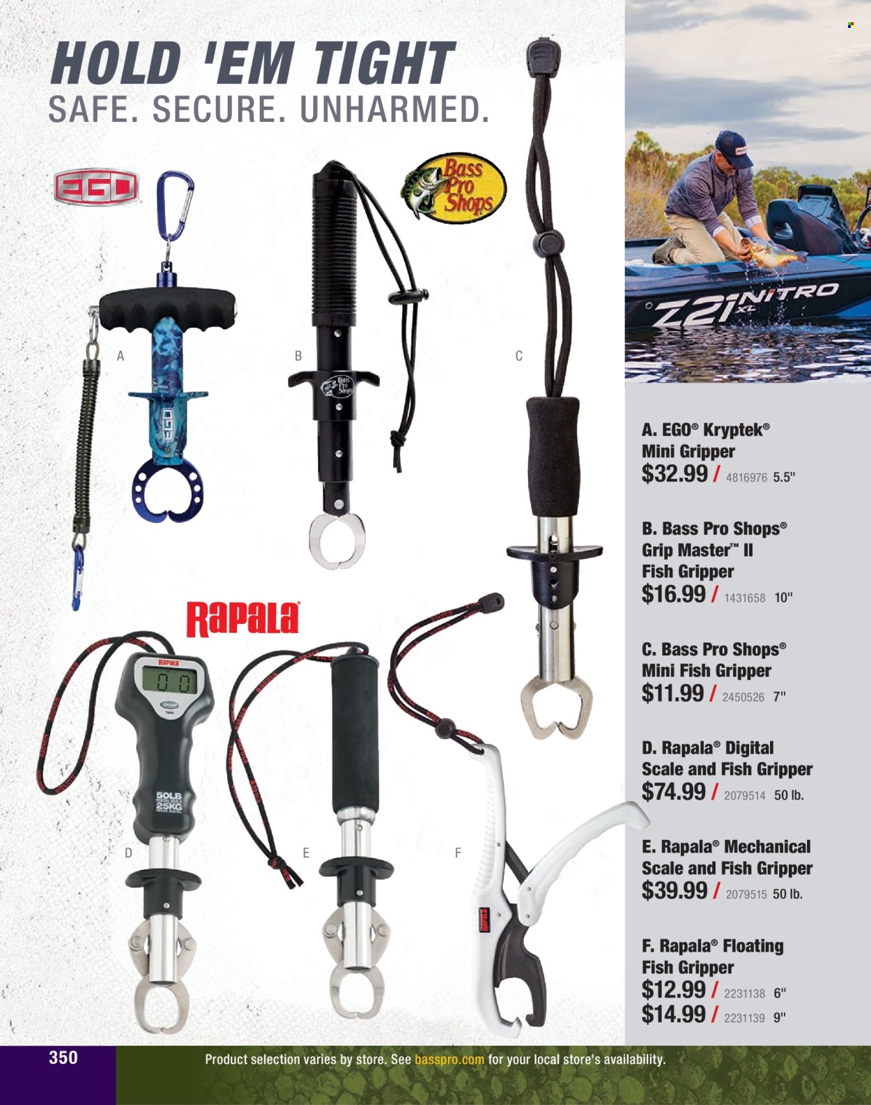 thumbnail - Cabela's Flyer - Sales products - scale, Bass Pro. Page 350.