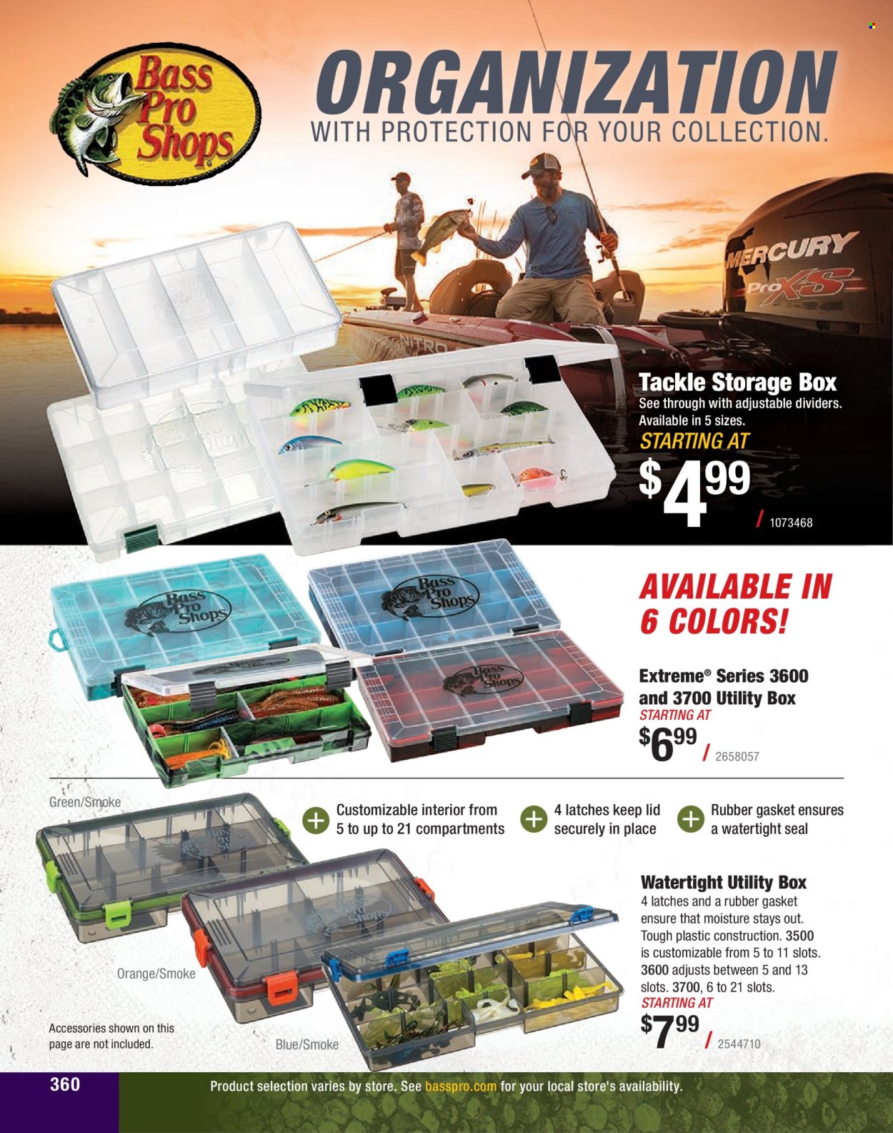 thumbnail - Cabela's Flyer - Sales products - storage box. Page 360.