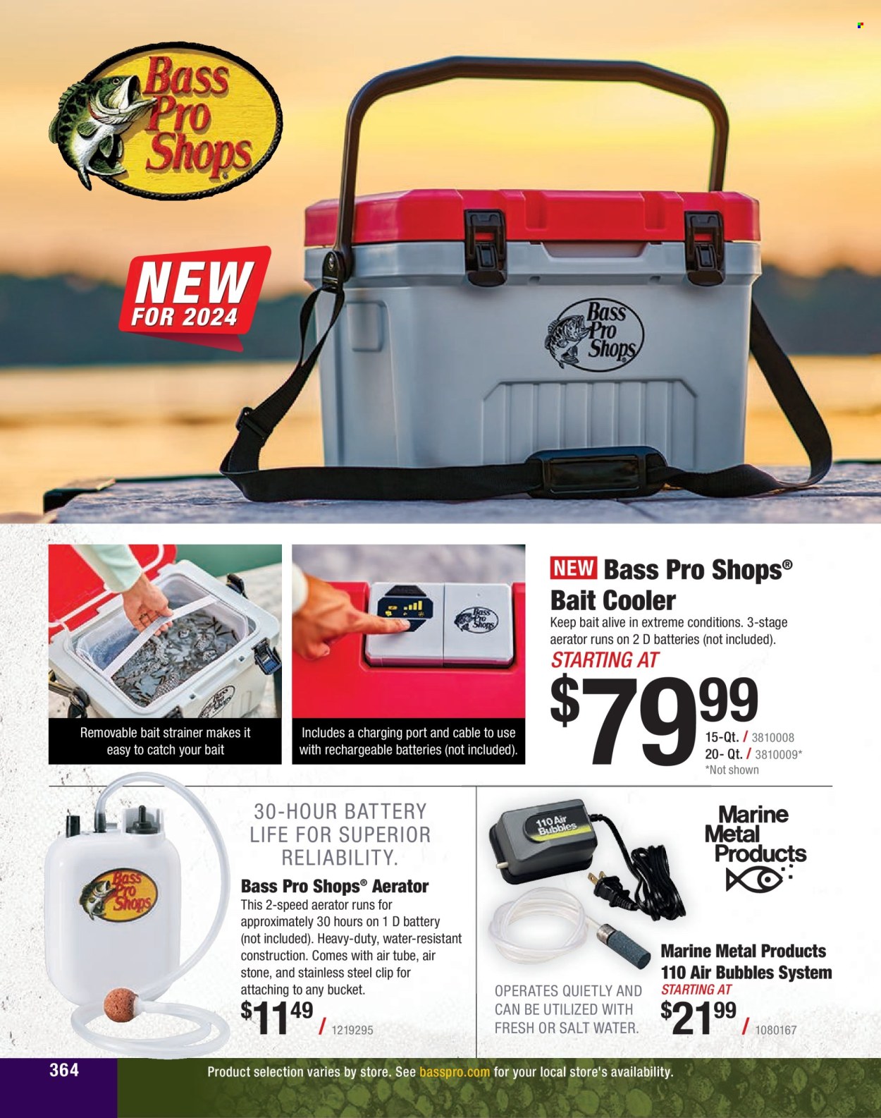 thumbnail - Cabela's Flyer - Sales products - Bass Pro. Page 364.