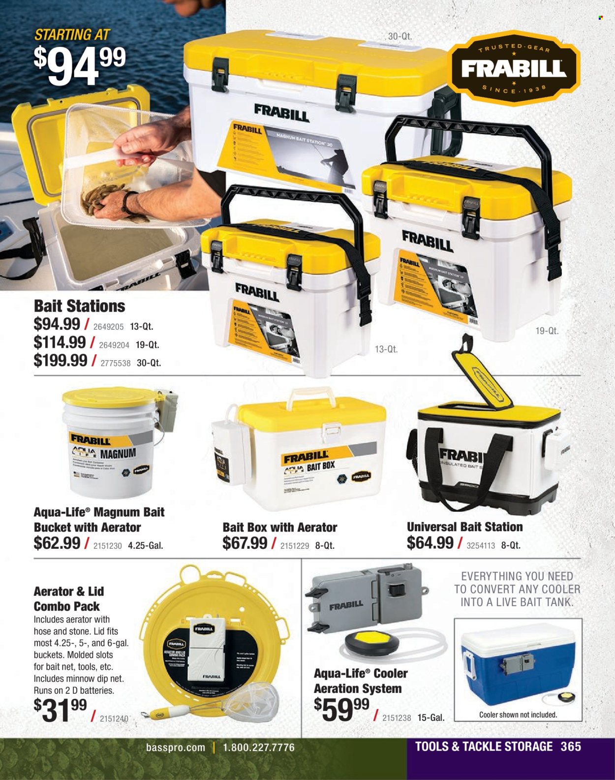 thumbnail - Cabela's Flyer - Sales products - battery, tank, bed. Page 365.