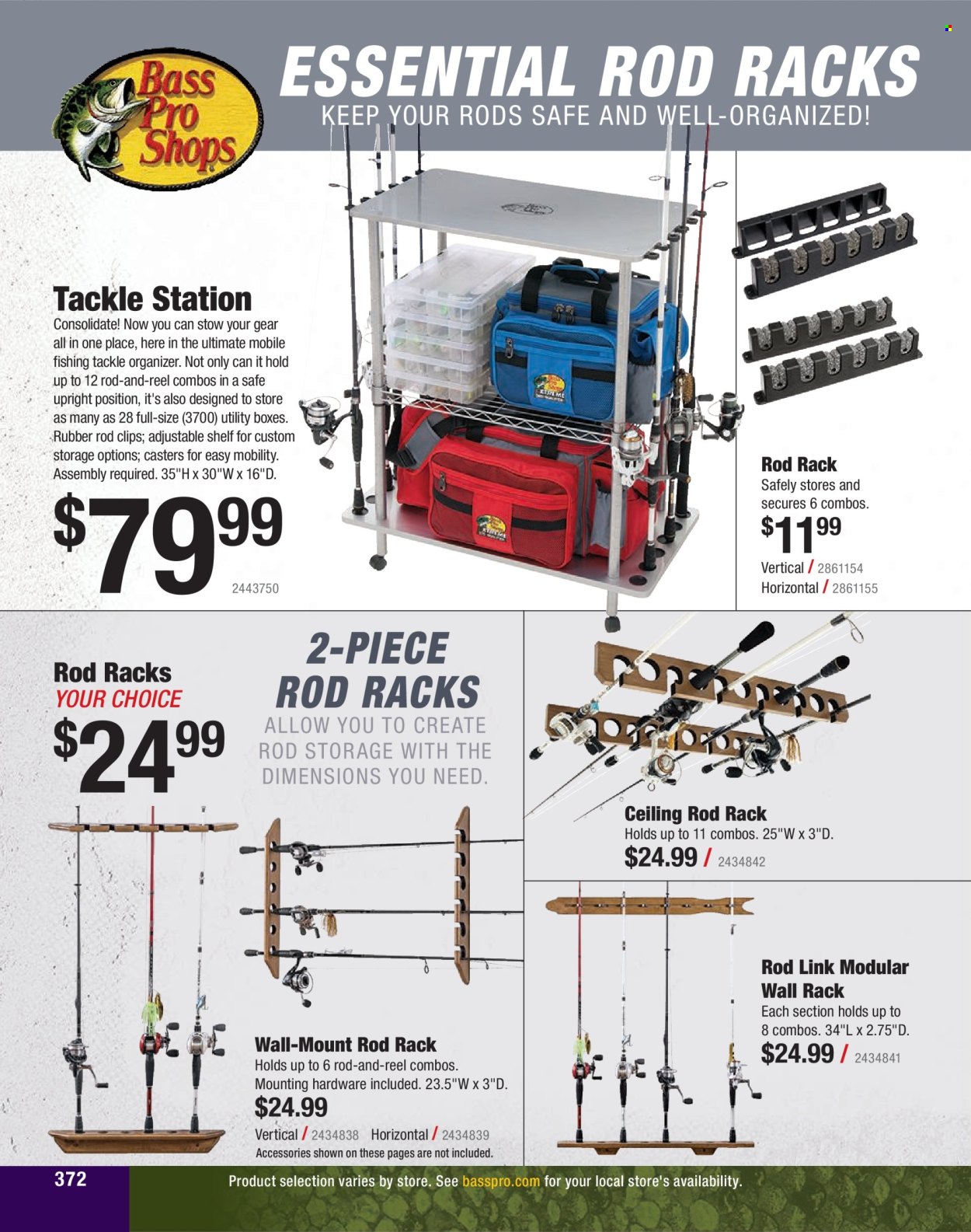 thumbnail - Cabela's Flyer - Sales products - shelves, reel. Page 372.