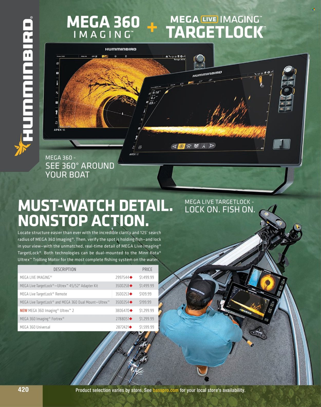 thumbnail - Cabela's Flyer - Sales products - fish, watch. Page 420.