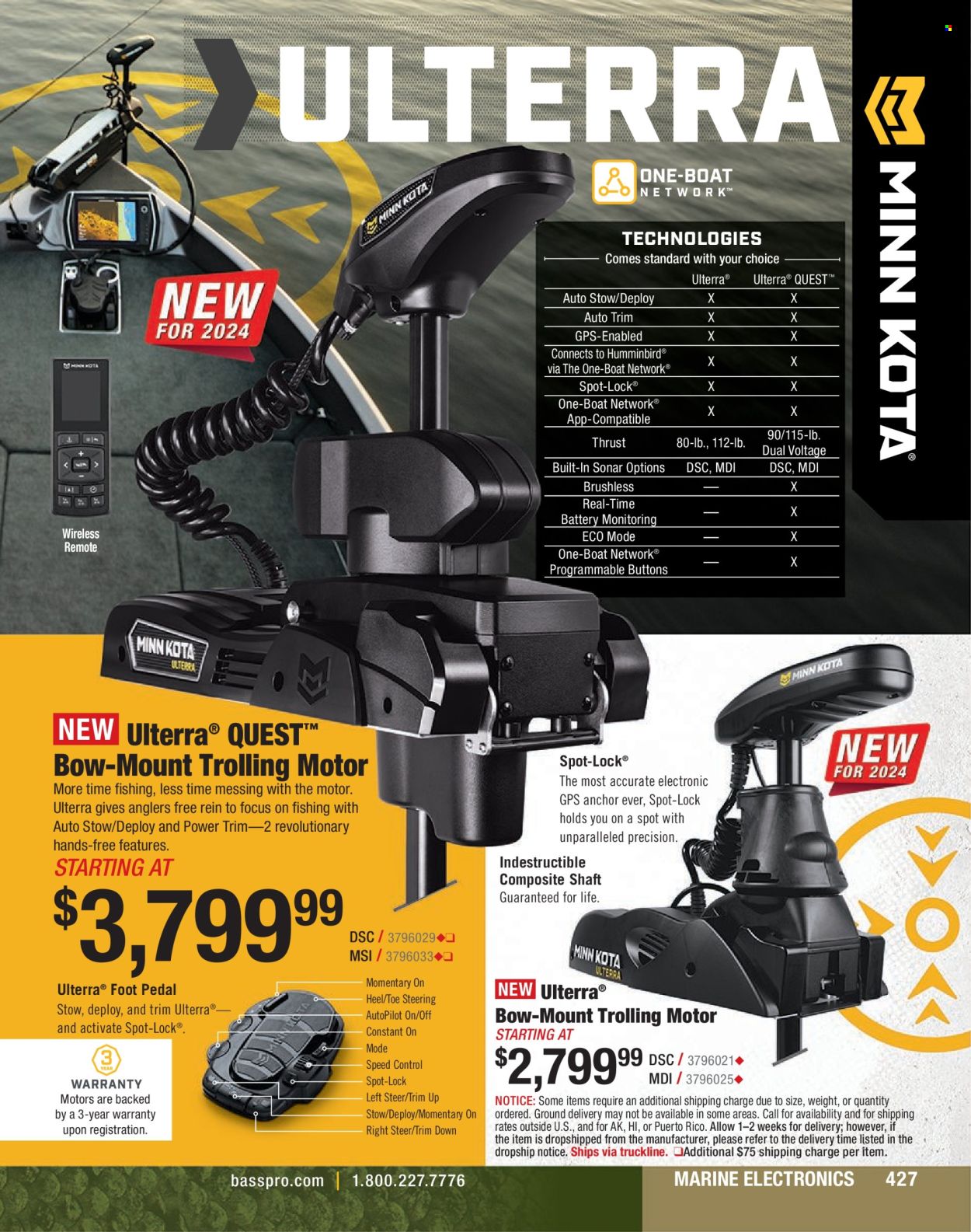thumbnail - Cabela's Flyer - Sales products - battery. Page 427.