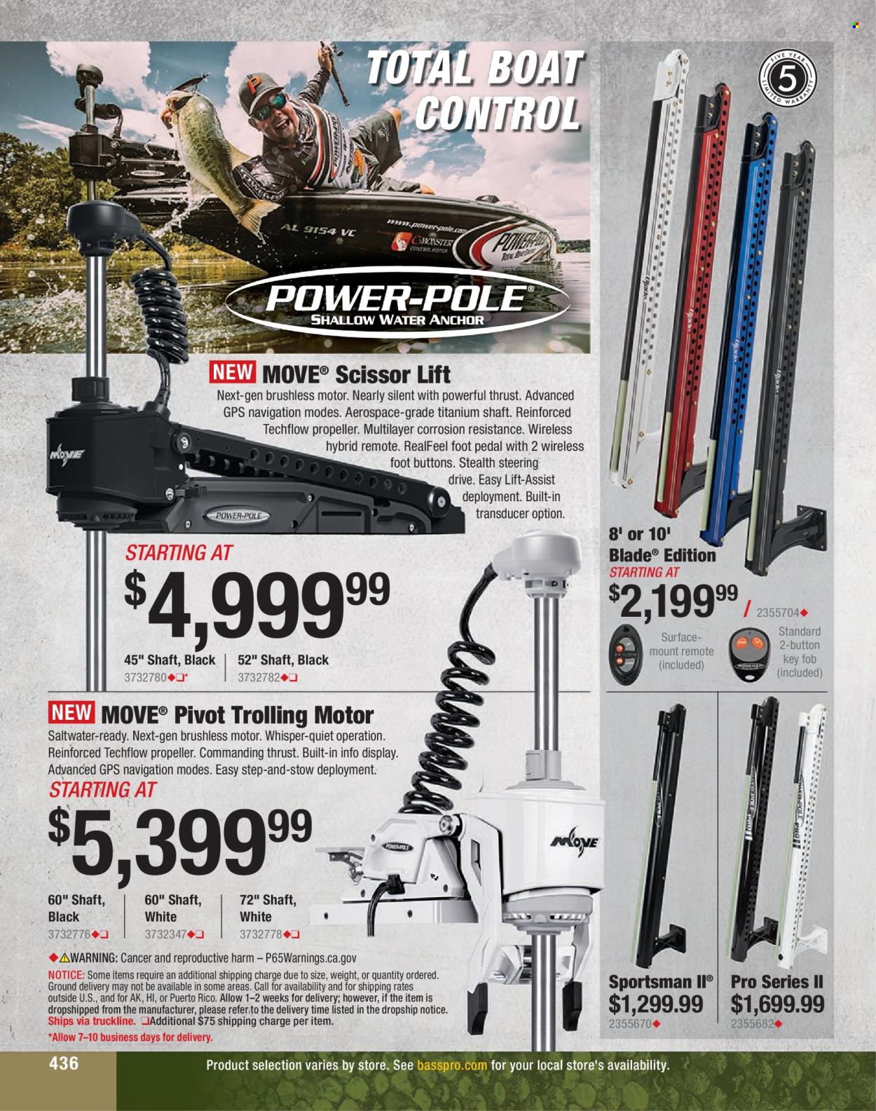 thumbnail - Cabela's Flyer - Sales products - boat, scissors. Page 436.