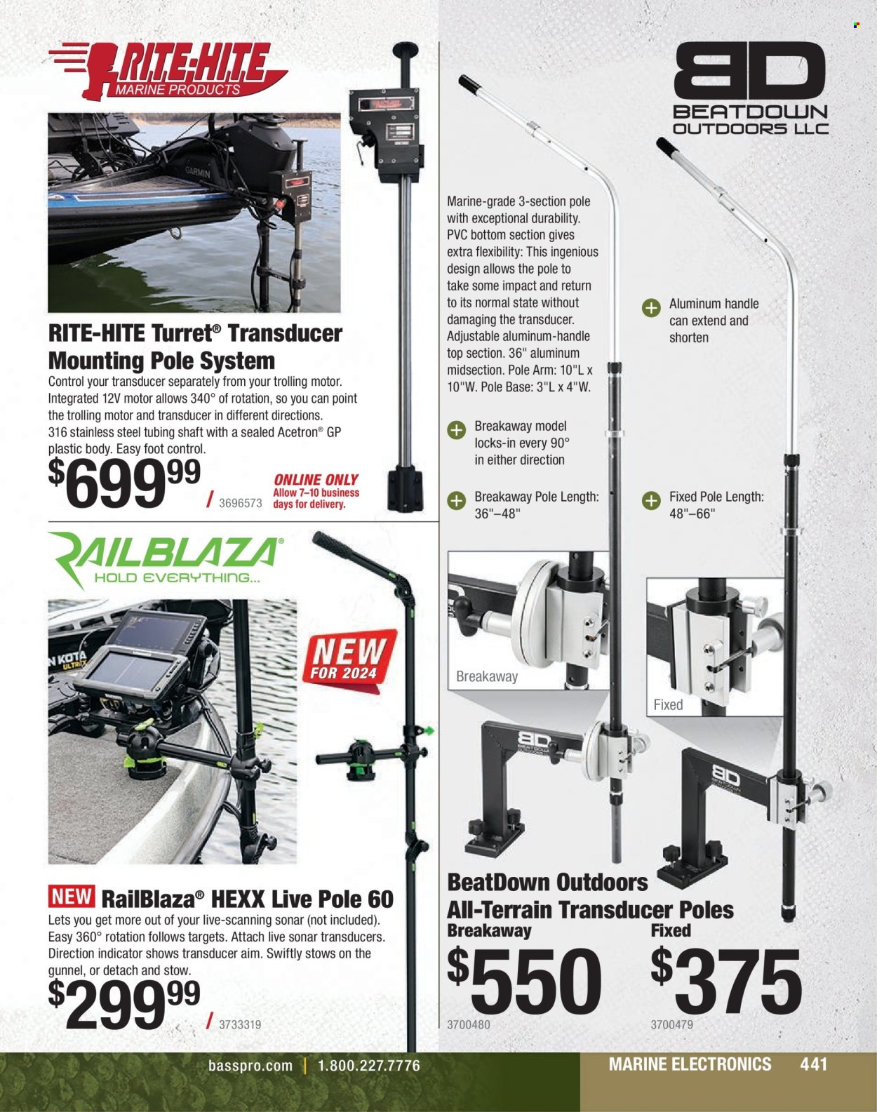 thumbnail - Cabela's Flyer - Sales products - sonar. Page 441.