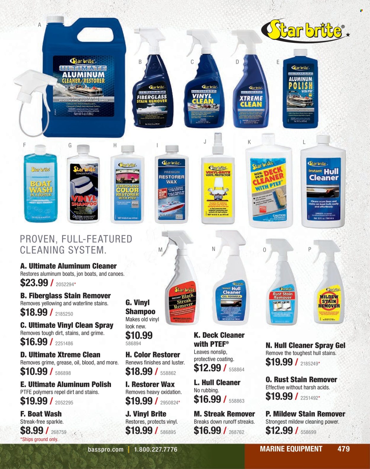 thumbnail - Cabela's Flyer - Sales products - polish, boat, cleaner. Page 479.
