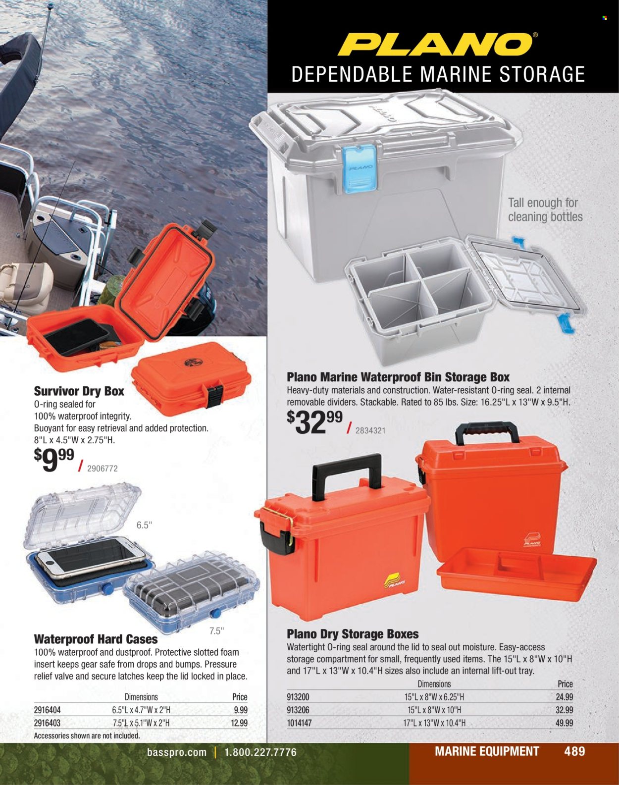thumbnail - Cabela's Flyer - Sales products - storage box. Page 489.