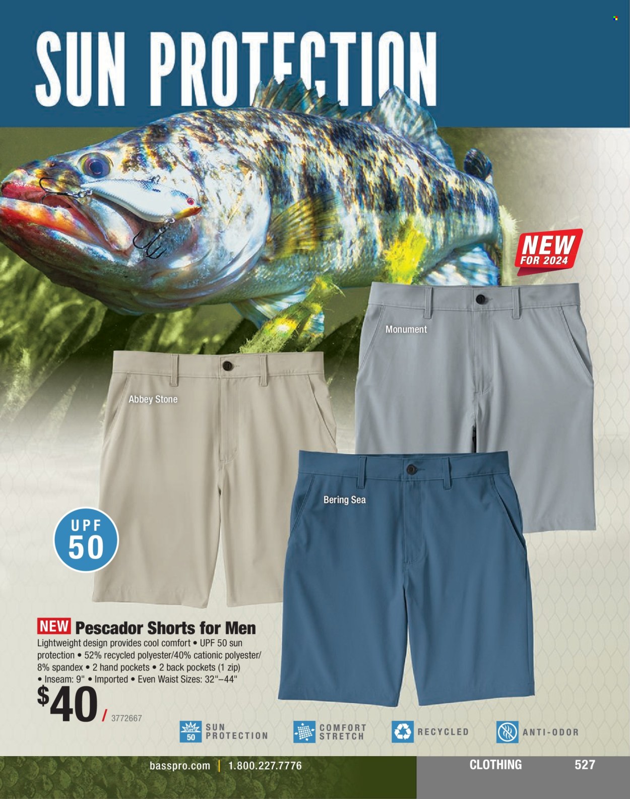 thumbnail - Cabela's Flyer - Sales products - shorts. Page 527.