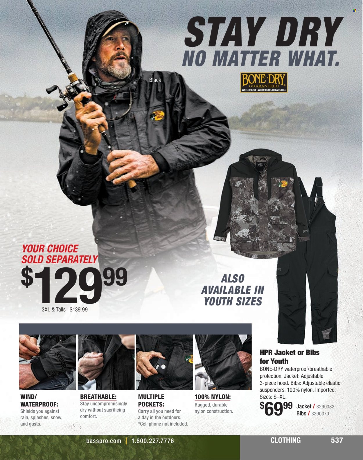 thumbnail - Cabela's Flyer - Sales products - jacket. Page 537.