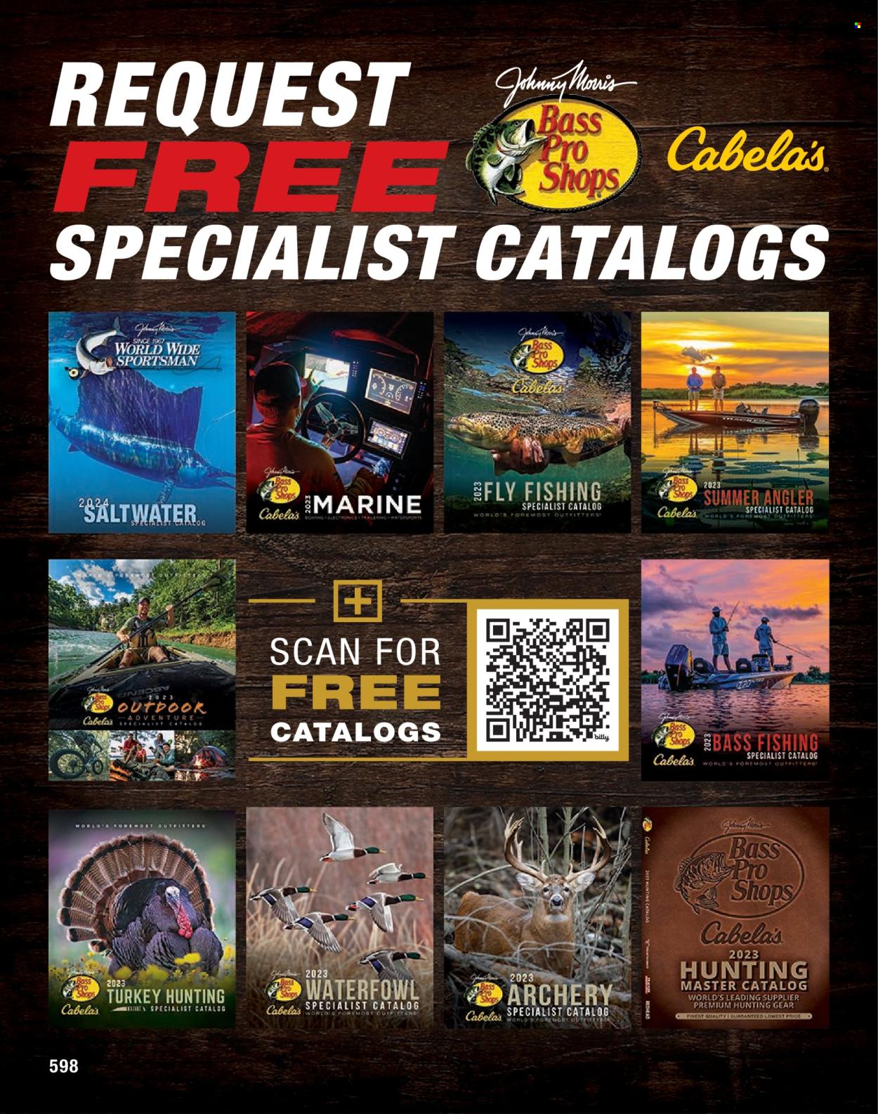 thumbnail - Cabela's Flyer - Sales products - shoes, Bass Pro. Page 598.