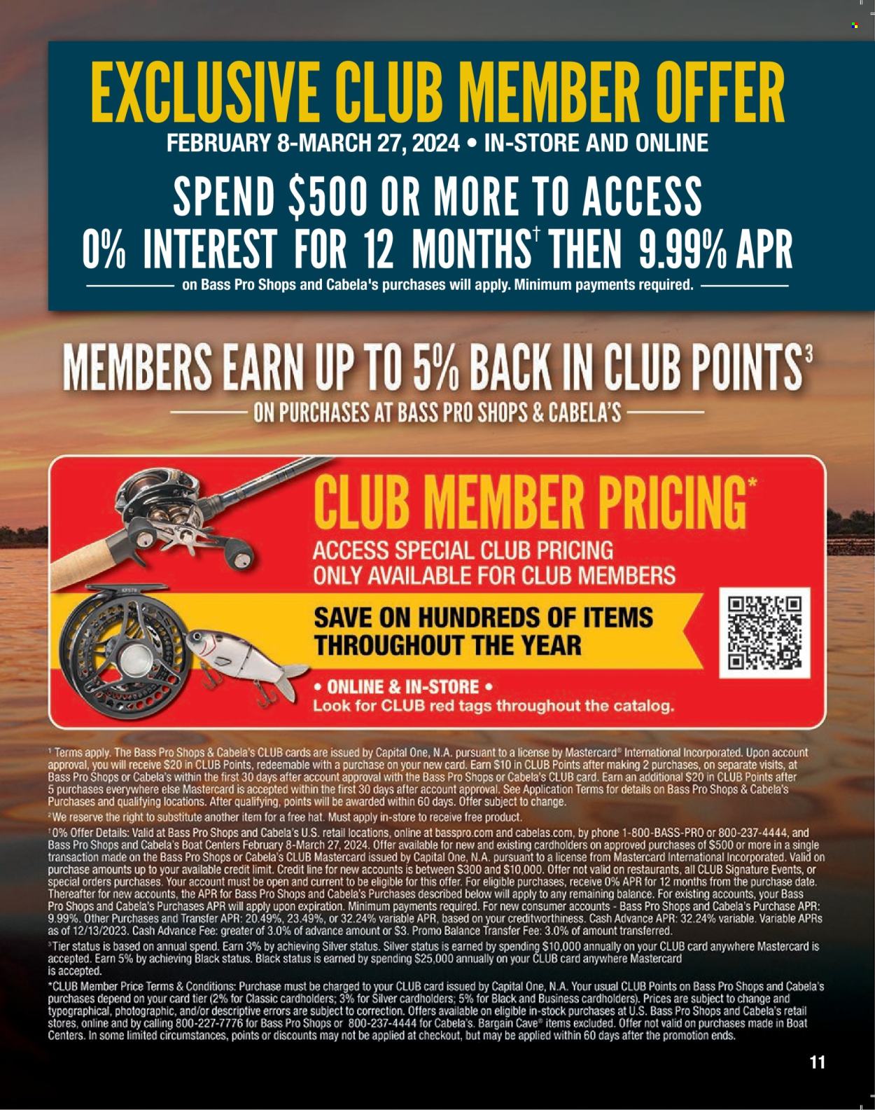 thumbnail - Bass Pro Shops Flyer - Sales products - hat. Page 11.