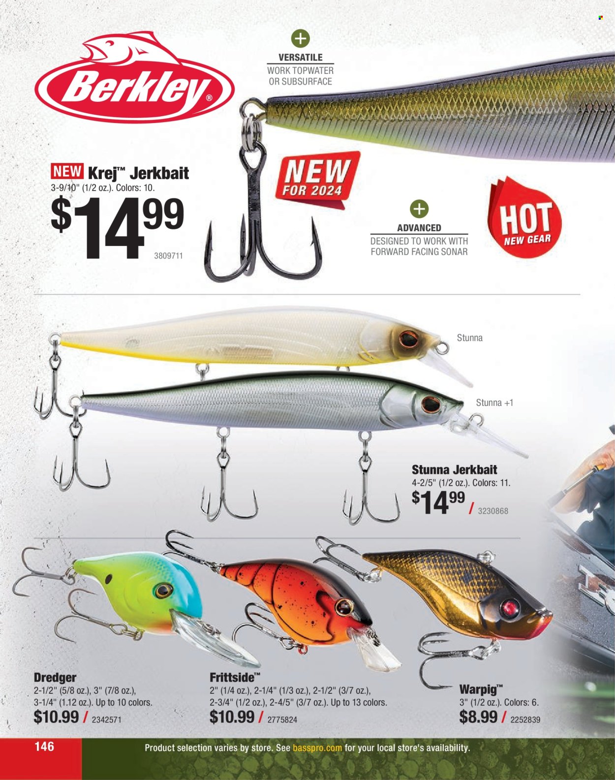 thumbnail - Bass Pro Shops Flyer - Sales products - sonar. Page 146.