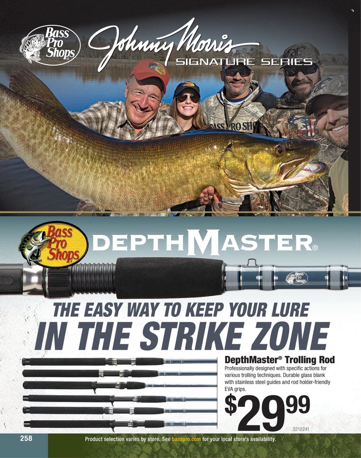 thumbnail - Bass Pro Shops Flyer - Sales products - Bass Pro, rod holder. Page 258.