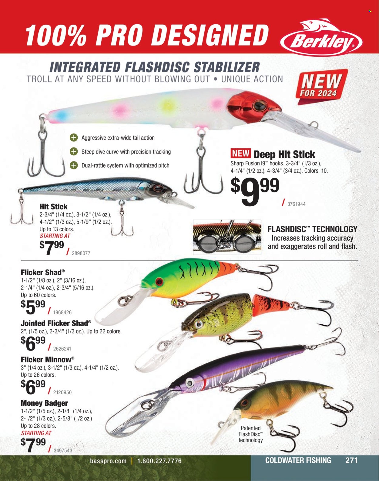thumbnail - Bass Pro Shops Flyer - Sales products - rattle. Page 271.