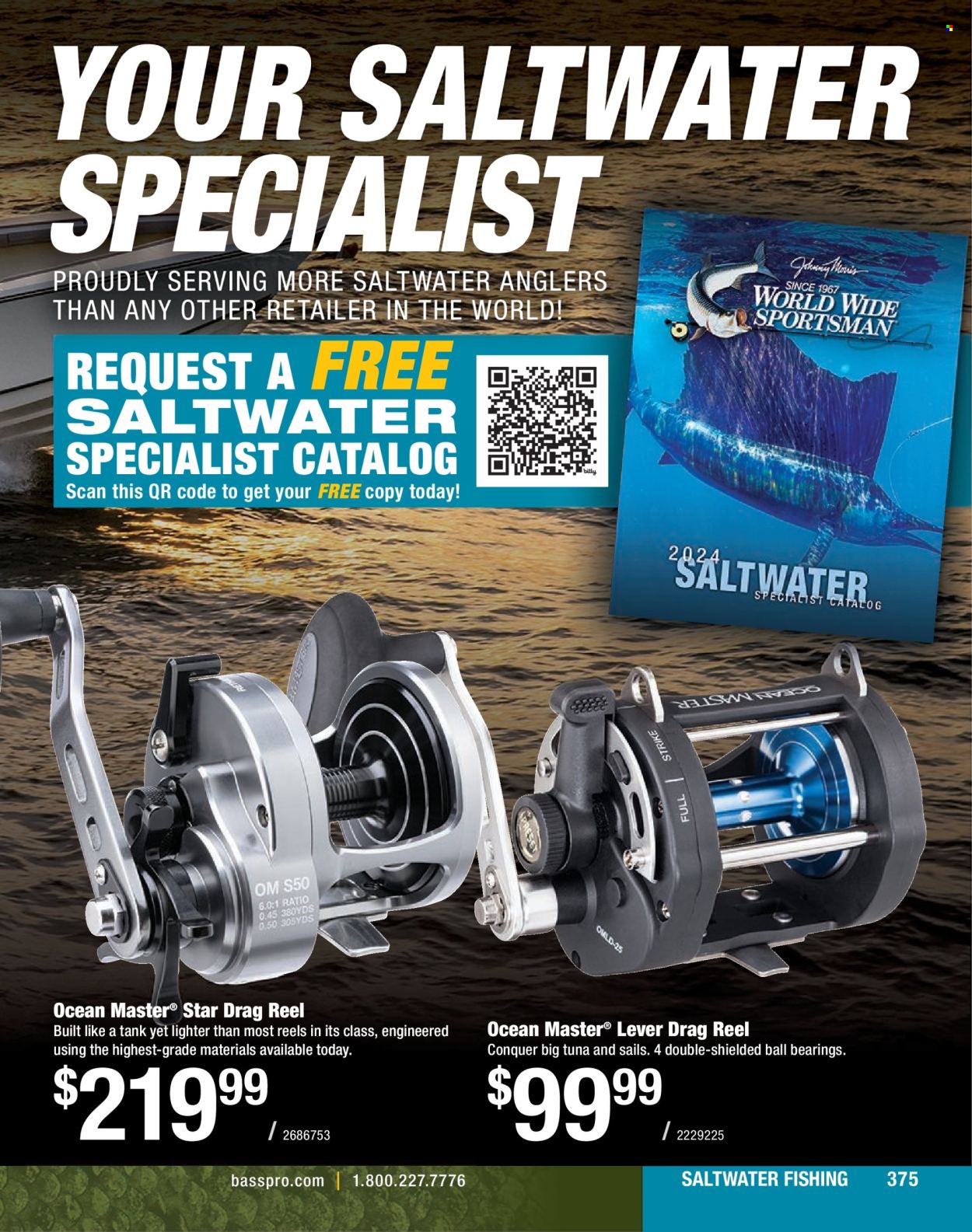 thumbnail - Bass Pro Shops Flyer - Sales products - tank, reel. Page 375.