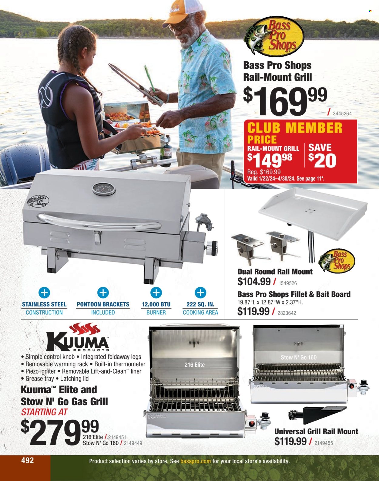 thumbnail - Bass Pro Shops Flyer - Sales products - Bass Pro. Page 492.