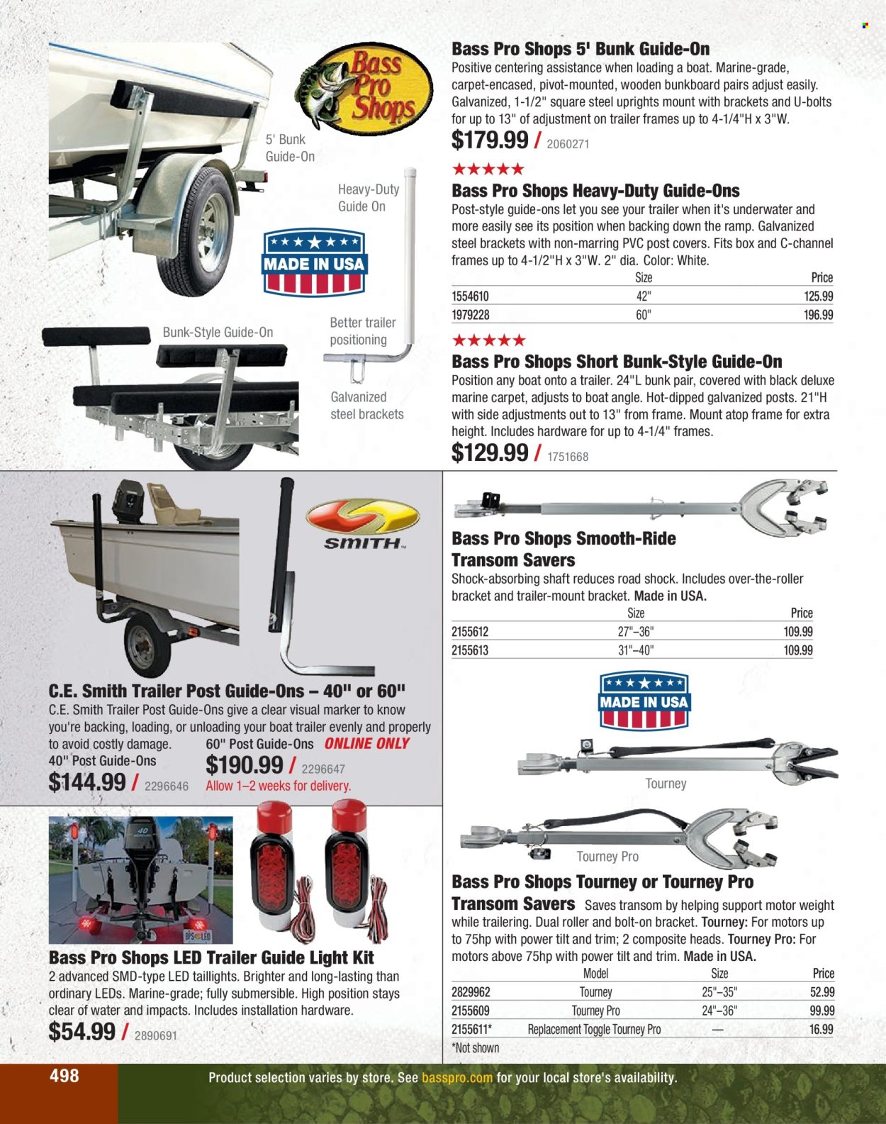 thumbnail - Bass Pro Shops Flyer - Sales products - Bass Pro, roller. Page 498.