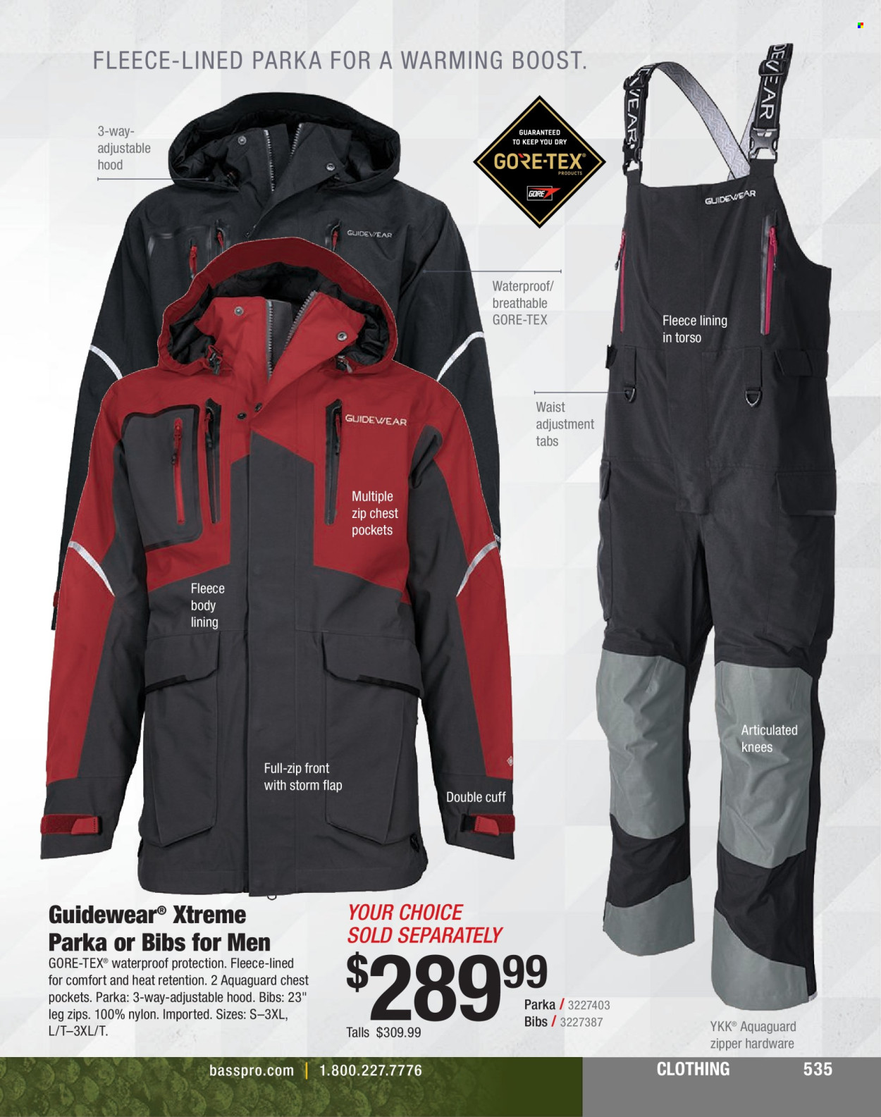 thumbnail - Bass Pro Shops Flyer - Sales products - parka. Page 535.