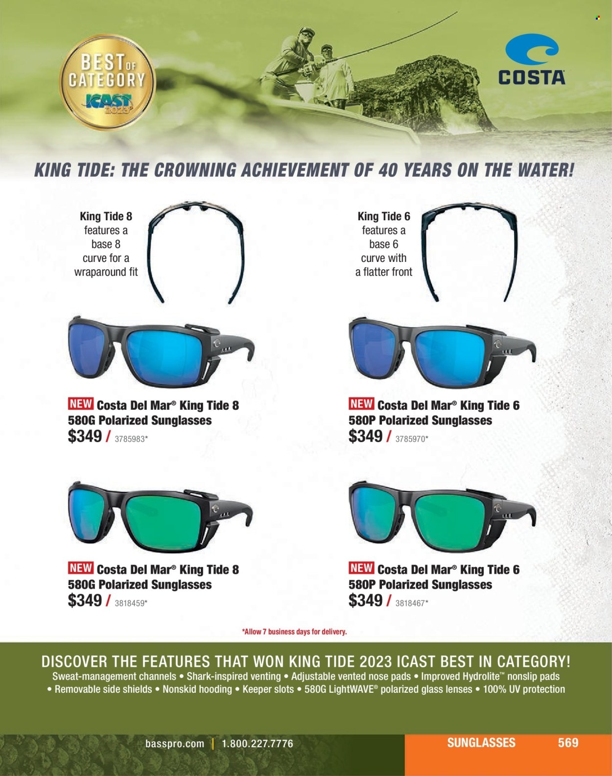thumbnail - Bass Pro Shops Flyer - Sales products - sunglasses. Page 569.