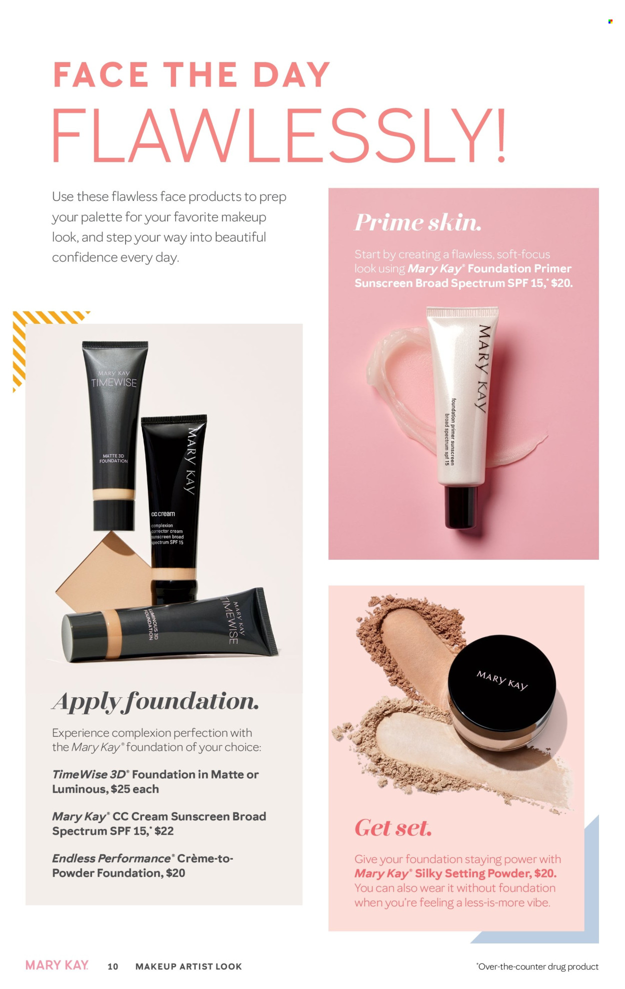 thumbnail - Mary Kay Flyer - 02/16/2024 - 05/15/2024 - Sales products - TimeWise, Palette, sunscreen lotion. Page 10.