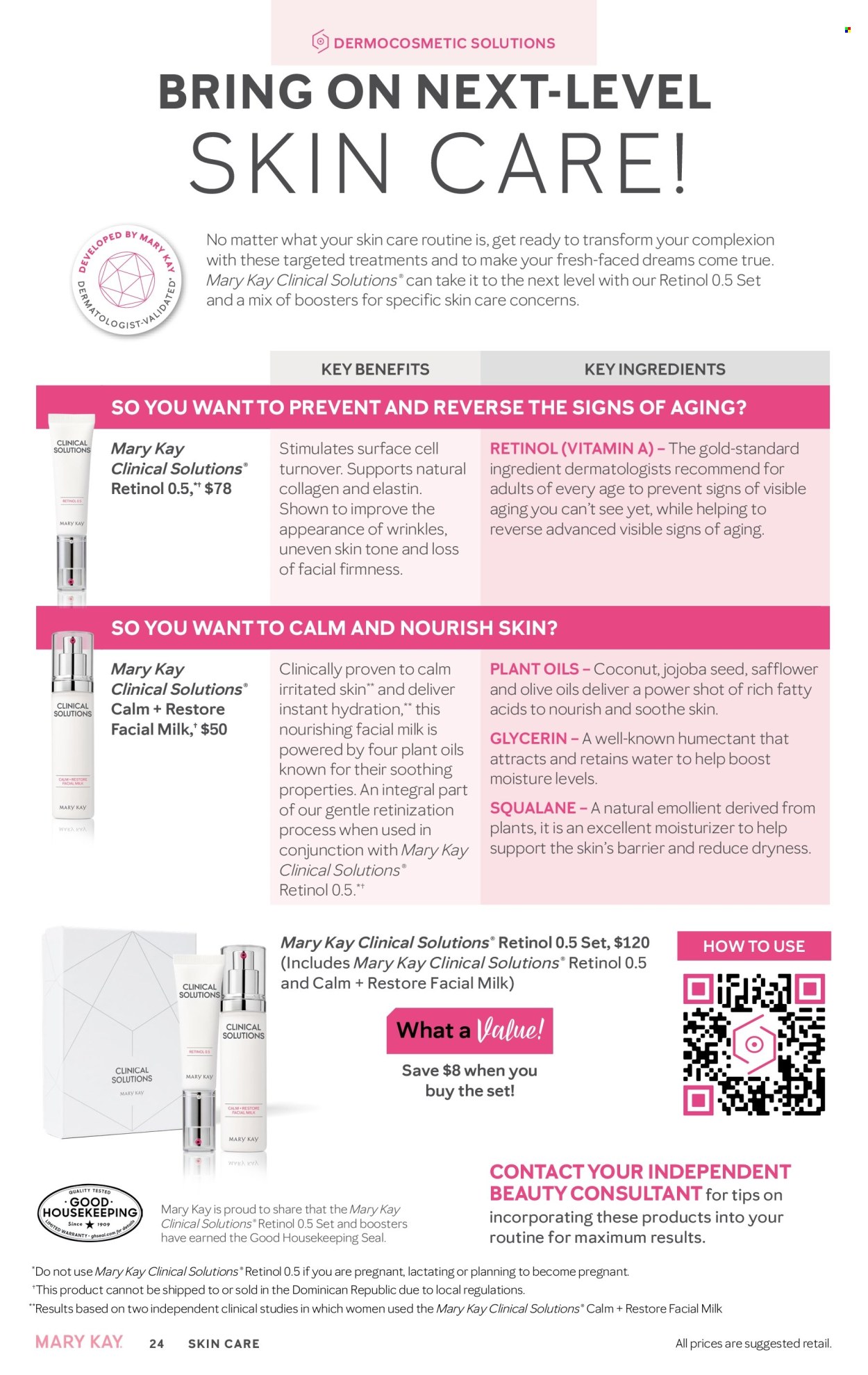 thumbnail - Mary Kay Flyer - 02/16/2024 - 05/15/2024 - Sales products - moisturizer, skin care product. Page 24.