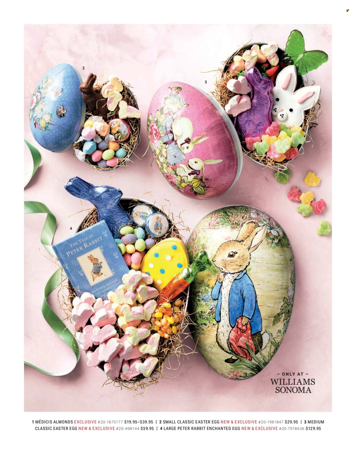 thumbnail - Williams-Sonoma Flyer - 02/18/2024 - 05/23/2024 - Sales products - easter egg, almonds. Page 15.