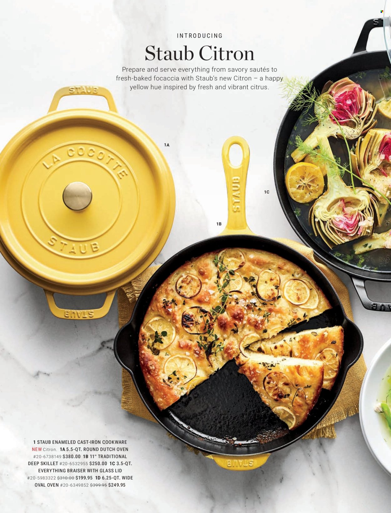 thumbnail - Williams-Sonoma Flyer - 02/18/2024 - 05/23/2024 - Sales products - focaccia, flatbread, cookware set, cast iron dutch oven. Page 28.