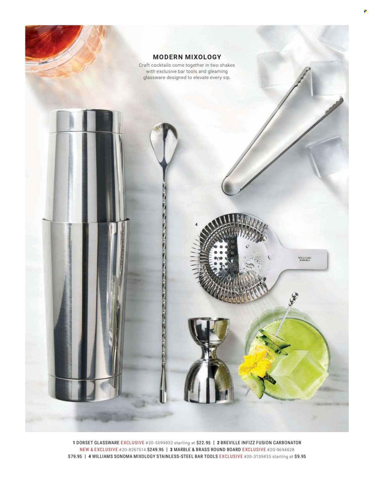 thumbnail - Williams-Sonoma Flyer - 02/18/2024 - 05/23/2024 - Sales products - glassware set. Page 33.