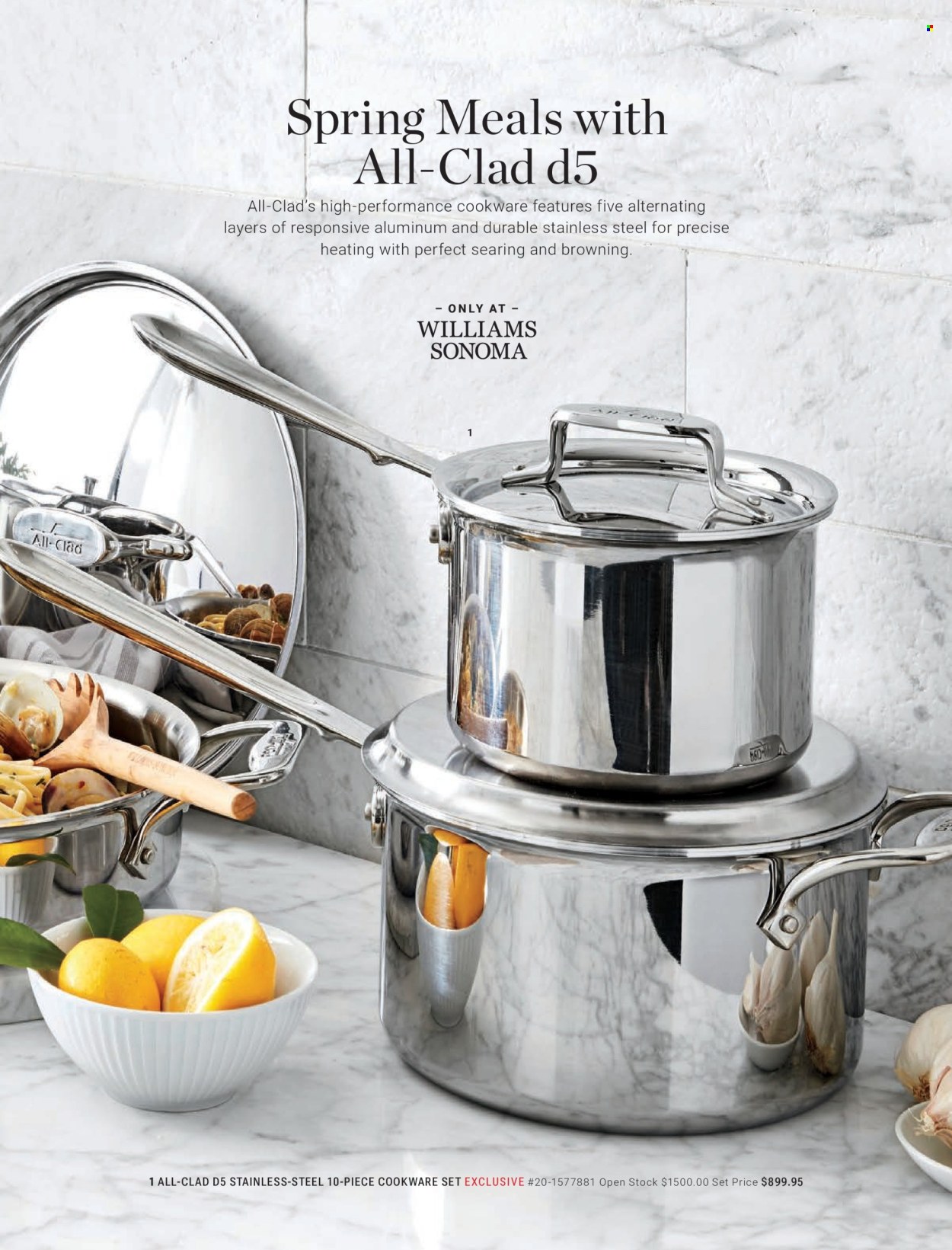 thumbnail - Williams-Sonoma Flyer - 02/18/2024 - 05/23/2024 - Sales products - cookware set. Page 35.