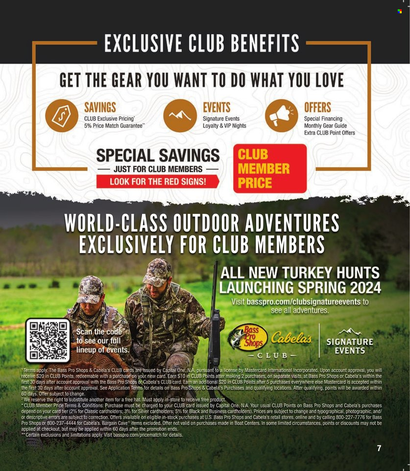 thumbnail - Bass Pro Shops Flyer - Sales products - hat. Page 7.