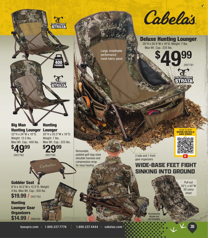 thumbnail - Bass Pro Shops Flyer - Sales products - bag. Page 35.