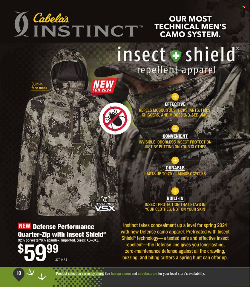 thumbnail - Cabela's Flyer - Sales products - face mask. Page 10.
