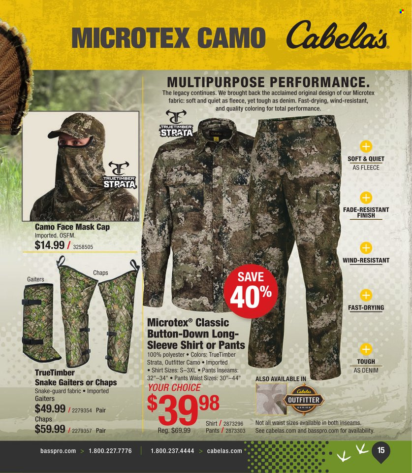 Cabela's ad. Page 1