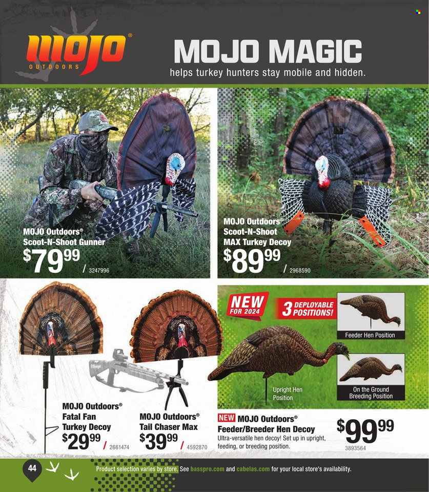 thumbnail - Cabela's Flyer - Sales products - feeder. Page 44.