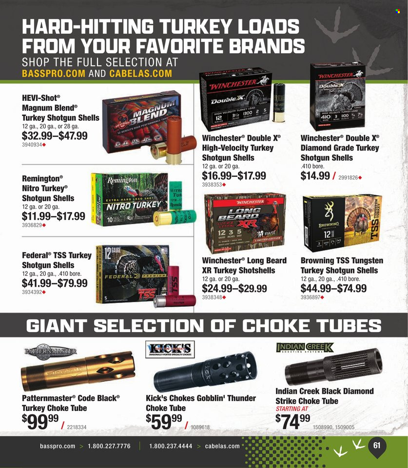 Cabela's ad. Page 1